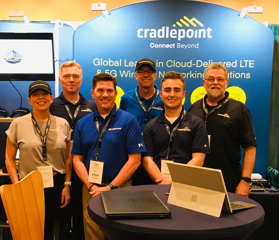 Happy Cradlepoint Reps at a Trade Shows