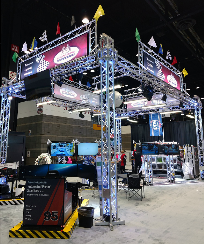 Engineering Innovation Large Exhibit Booth at Trade Show